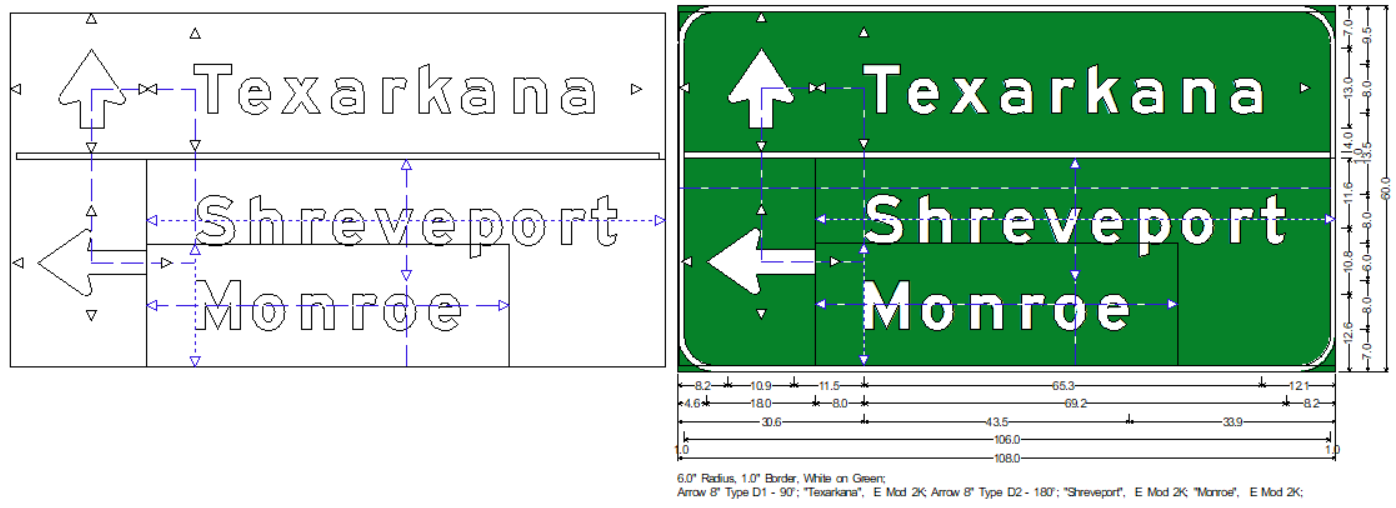 Openroads Opensite Interchange Crossroad Sign Communities