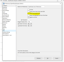 OpenRoads OpenSite OpenRoads Designer How To Change The Field Text