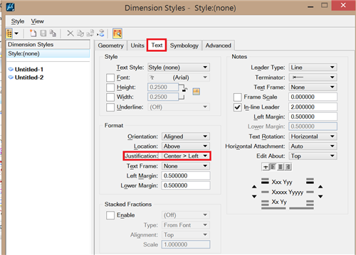 MicroStation - How to enable text justification - Communities