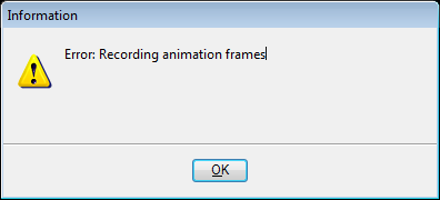 Error: Recording animation frames