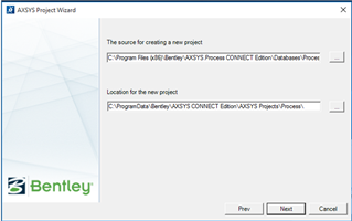 OpenPlant - How to Run Project Wizard in AXSYS.Process CONNECT Edition ...