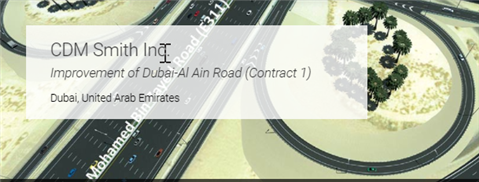 CDM Smith Improves Dubai-Al Ain Road