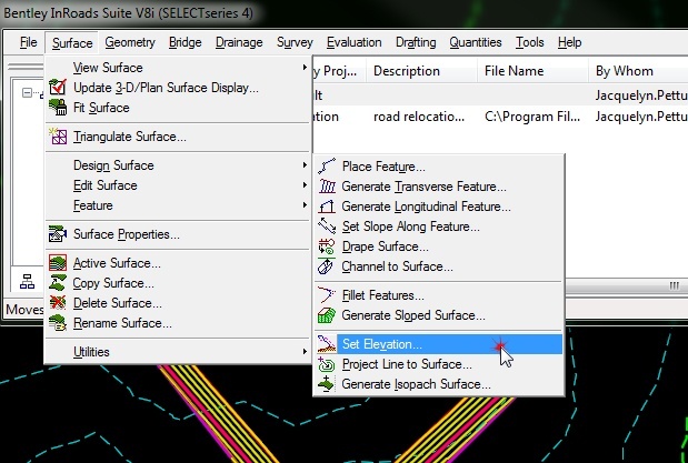 OpenRoads | OpenSite - What is the OpenRoads Equivalent to the 'Set ...