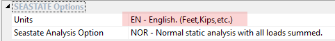 MAXSURF | MOSES | SACS - Datagen unit - Metric or English? - Communities