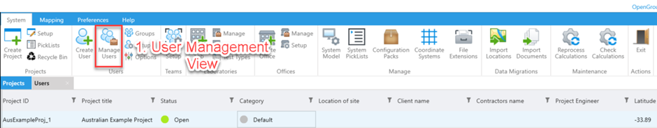 First screenshot in the system administrator assignment sequence