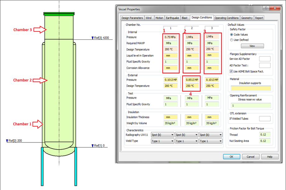 AutoPIPE - 18. How to design a jacketed vessel in AutoPIPE Vessel ...