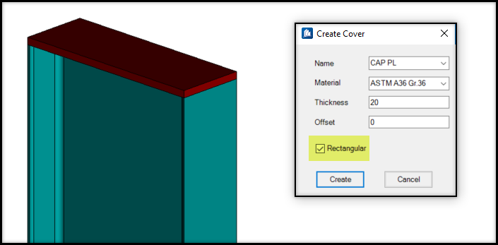 ProStructures - Creation of a Cover plate or Cap plate - Communities