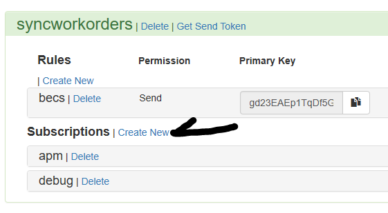 syncworkorders subscription - create new