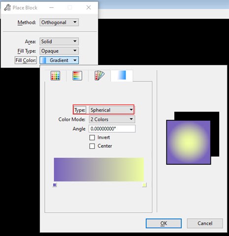 OpenBuildings - Applying gradient color to a closed shape using two ...