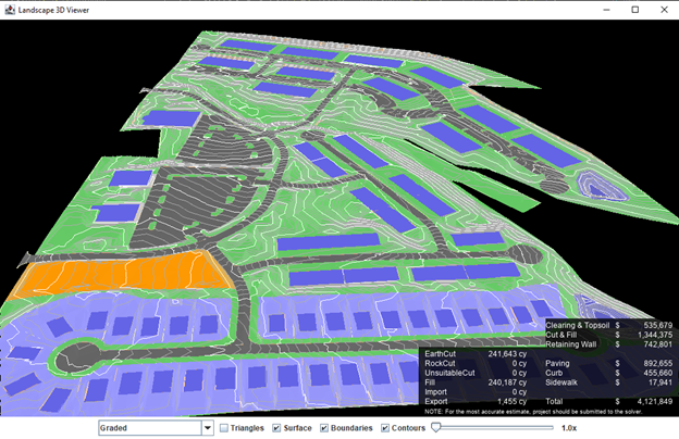 SITEOPS - Proposed Contour Color and Spacing applied to 3D Viewer ...