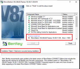 MicroStation - Cannot Uninstall MicroStation V8i - "The Specified ...