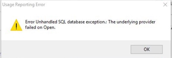 RAM | STAAD | ADINA - Error Unhandled SQL database exception - Communities