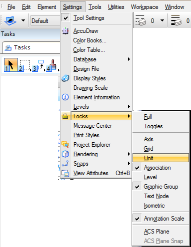 MicroStation - Cursor snapping to invisible grid - Communities