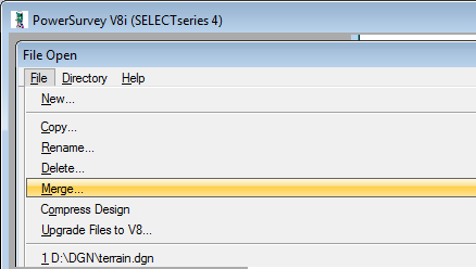 MicroStation Forum - Merging Hundreds of Files into a Single