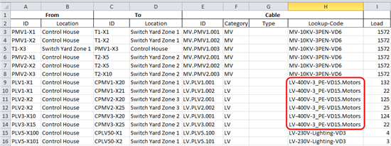 OpenPlant - Import a Cable Sizing Lookup Table - Communities