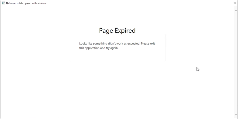 Page Expired error