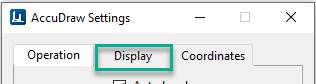 OpenPLANT | AutoPLANT - To Change AccuDraw Mode by Assigning Desired ...