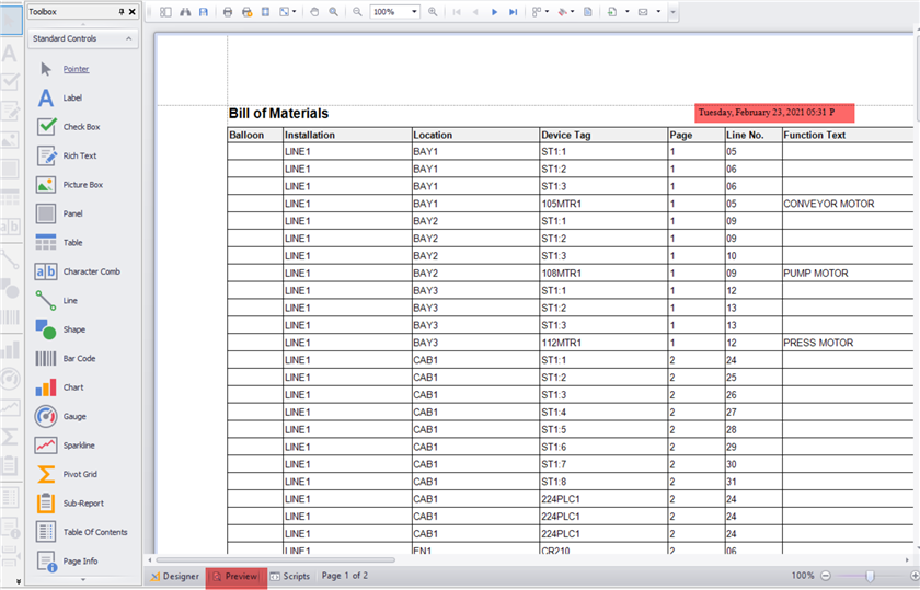 OpenUtilities - How to Display current date and time on reports in ...