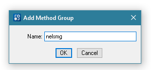 Add Method Group Name