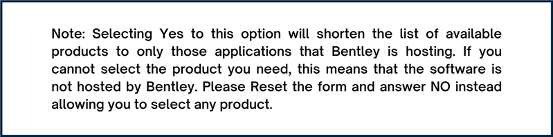 Note about hosted application
