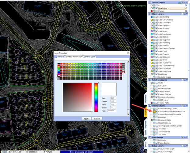 SITEOPS - Proposed Contour Color and Spacing applied to 3D Viewer ...