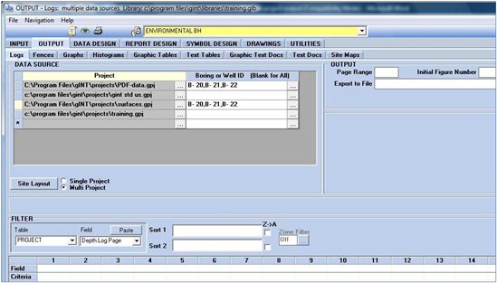 gINT | Keynetix - Output Reports Using Data from Multiple Projects ...