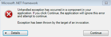 OpenRoads | OpenSite Forum - Microsoft .NET Framework Error