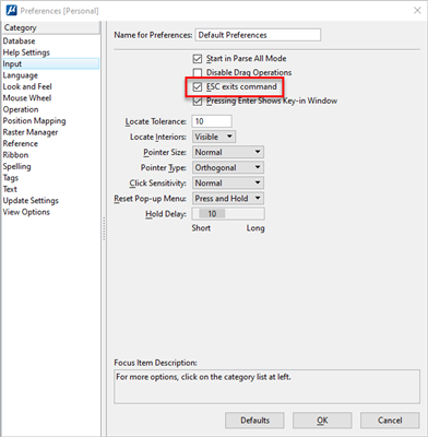 Preferences Dialog