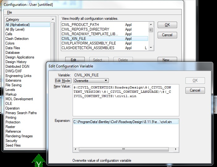 OpenRoads | OpenSite - Set Default XIN File in OpenRoads - Communities