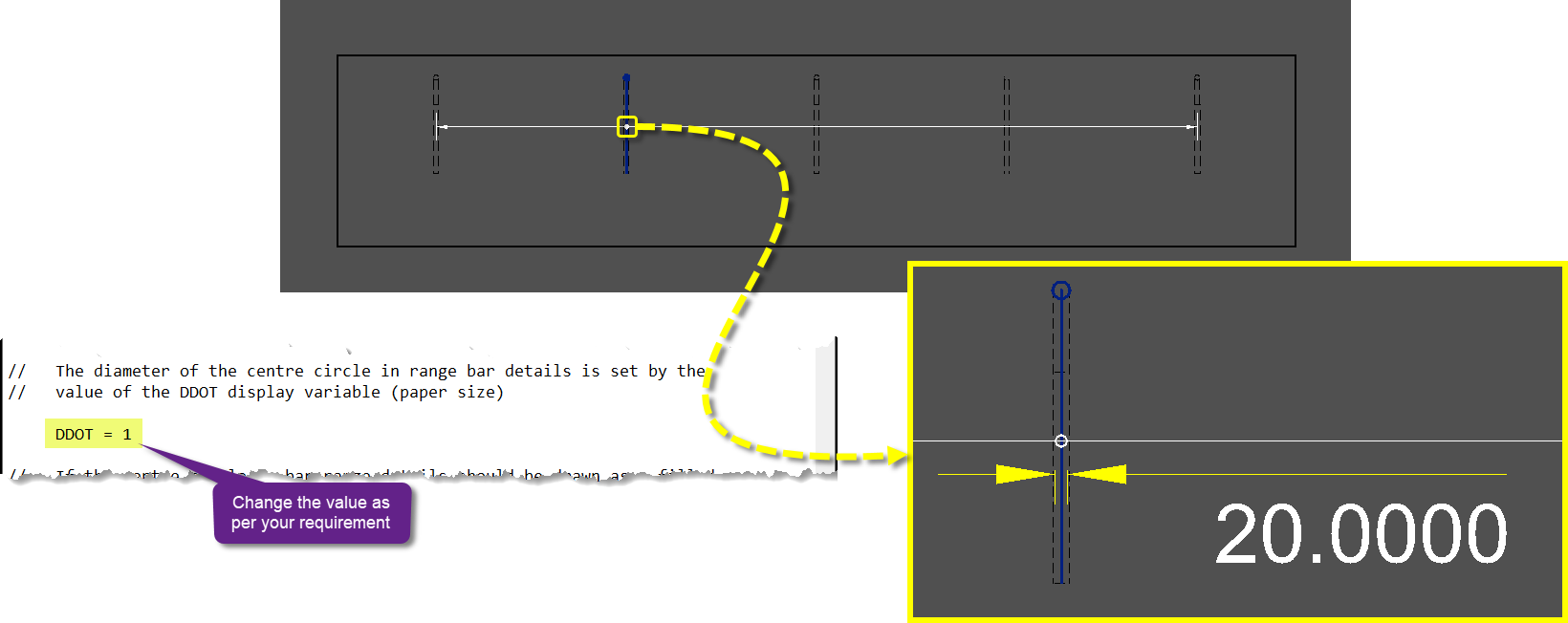 ProStructures - Adjusting the Diameter of the center circle in range ...