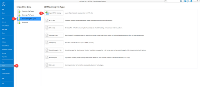 OpenBuildings - Mapping the RFA types to the Catalog types - Communities