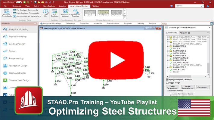 RAM | STAAD | ADINA - Designing Steel Structures In STAAD.Pro - Communities