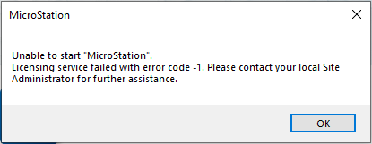 Error message