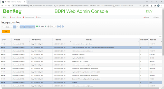 BECS - BECS Log and Tracing - Communities