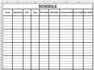 OpenBuildings - Creating a schedule that displays one row per catalog ...