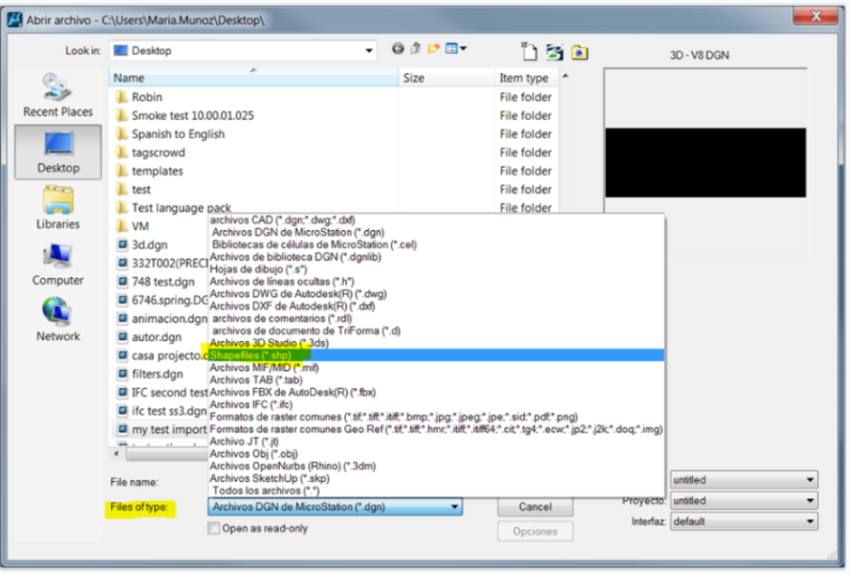 MicroStation - How to open or attach .shp format directly in ...