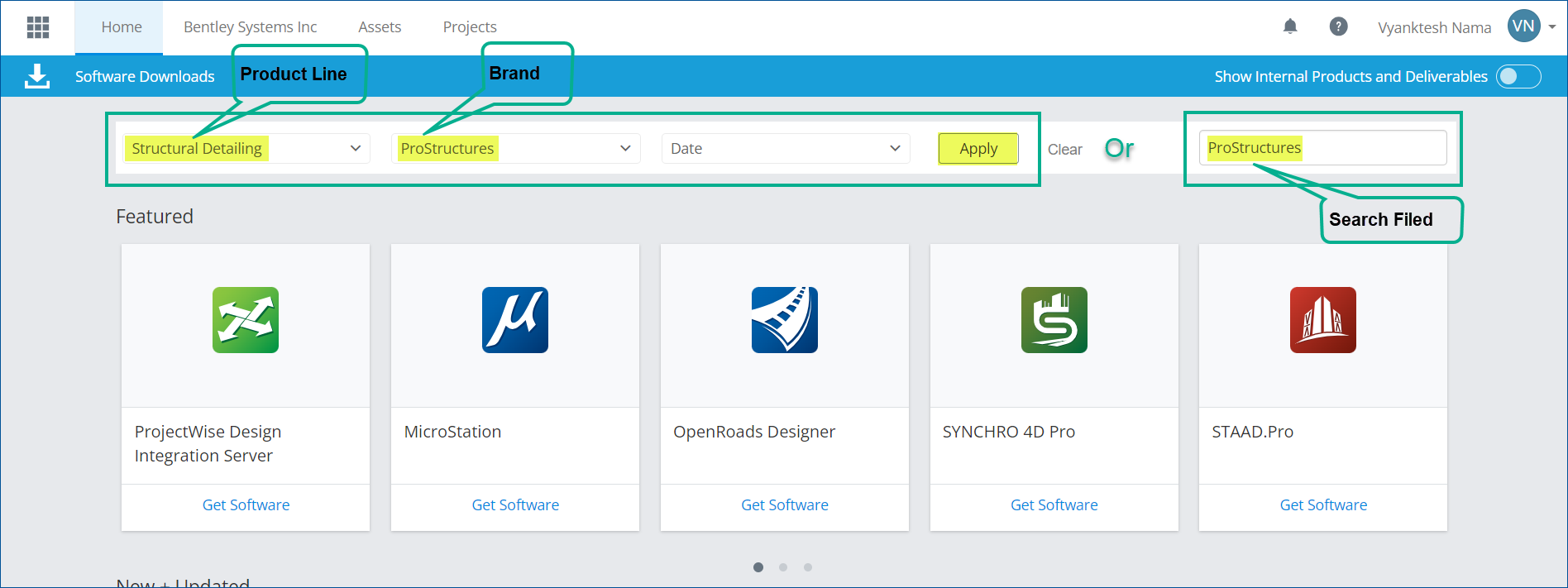 ProStructures - How to access the Bentley Software Downloads to ...