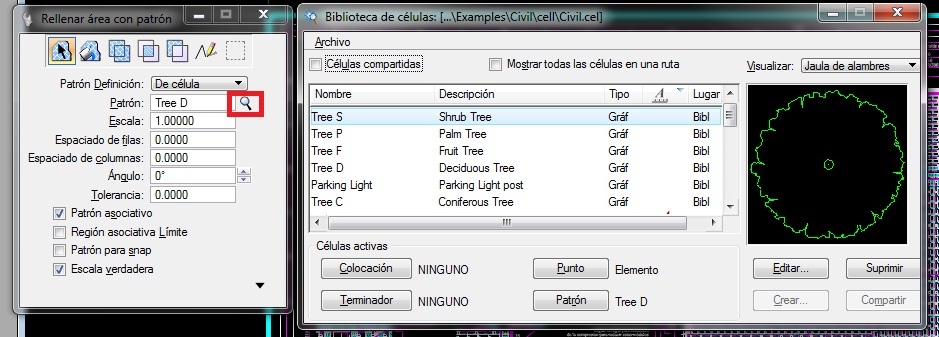 MicroStation - Rellenar el interior de un elemento utilizando como ...