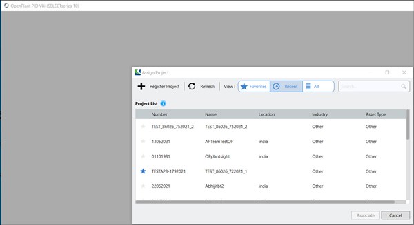 OpenPlant - How to Suppress Register Project Dialogue box in OPPID V8i ...