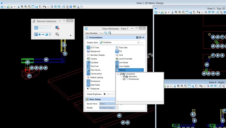 MicroStation - How to permanently display the markers constraints ...