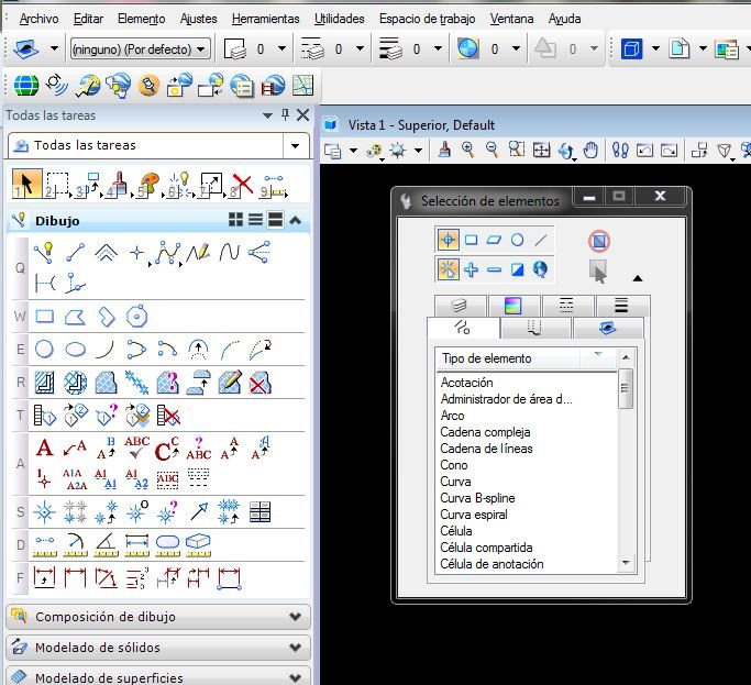 MicroStation - La ventana de la tarea (task) seleccionada ha ...