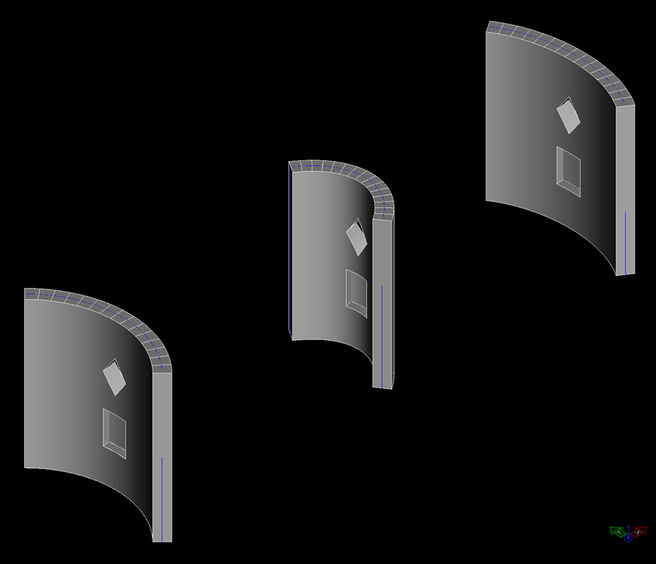 A set of curved doorsAI-generated content may be incorrect.
