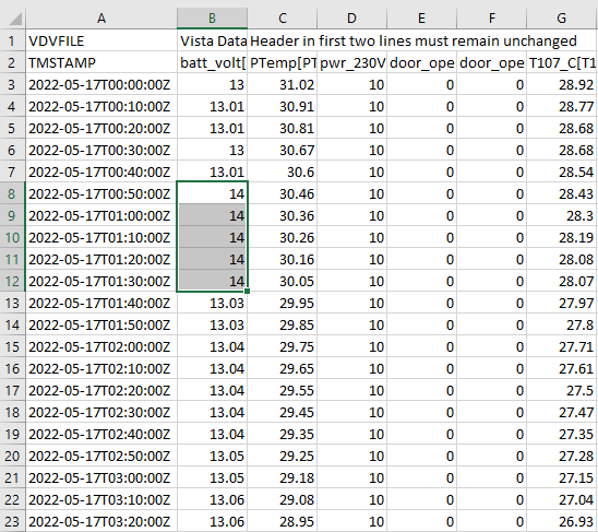 A screenshot of a spreadsheetDescription automatically generated
