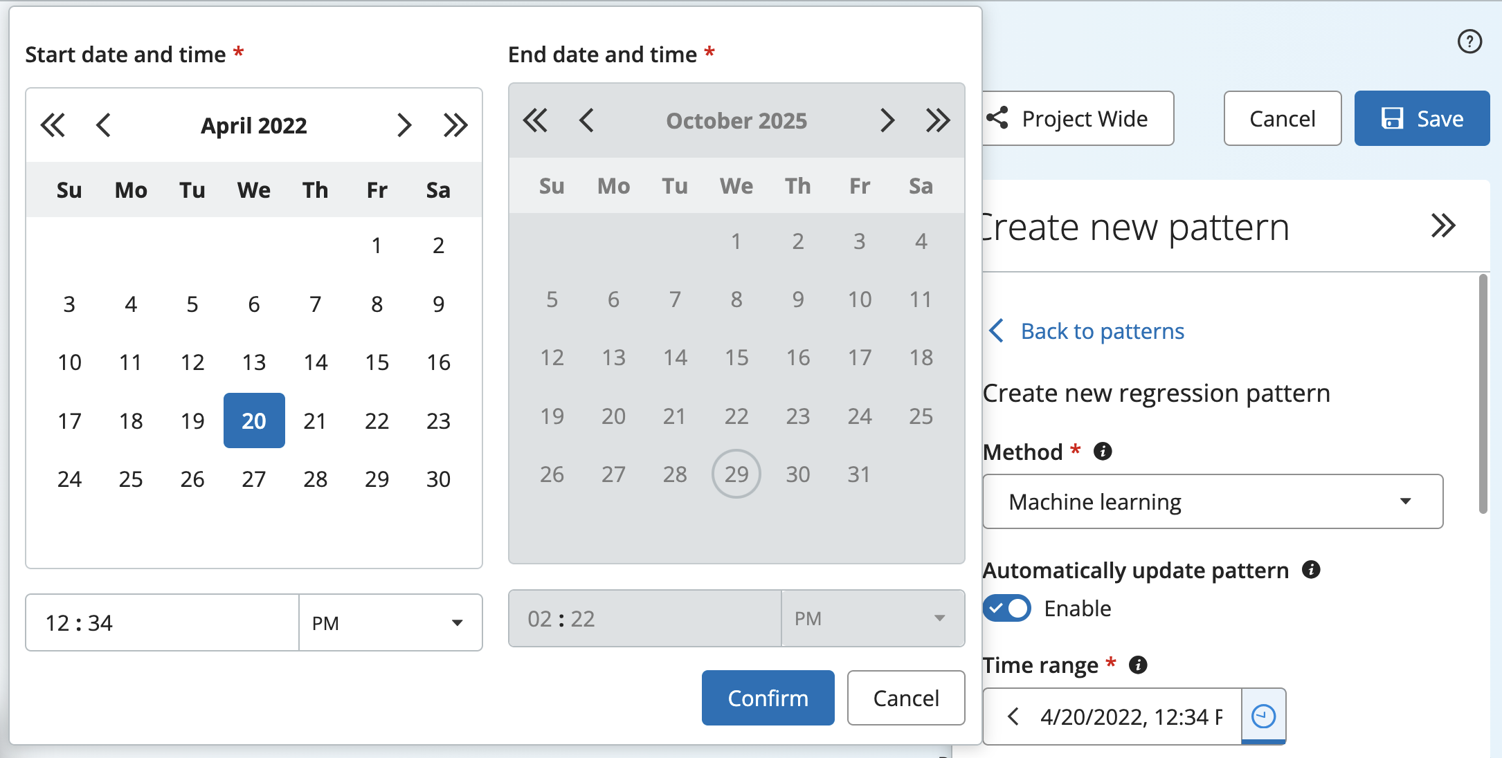Custom date with rolling now