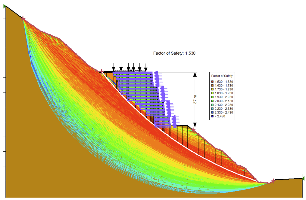 Maccaferri 37m High MSE Wall.png