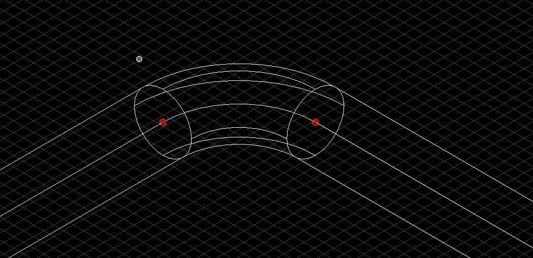 A drawing of a curved objectDescription automatically generated