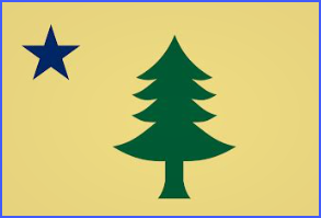 Maine State Flag from 1901 to 1909