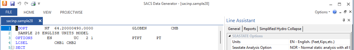 MAXSURF | MOSES | SACS - Ribbon Toolbar Not Visible in Datagen & SACS ...