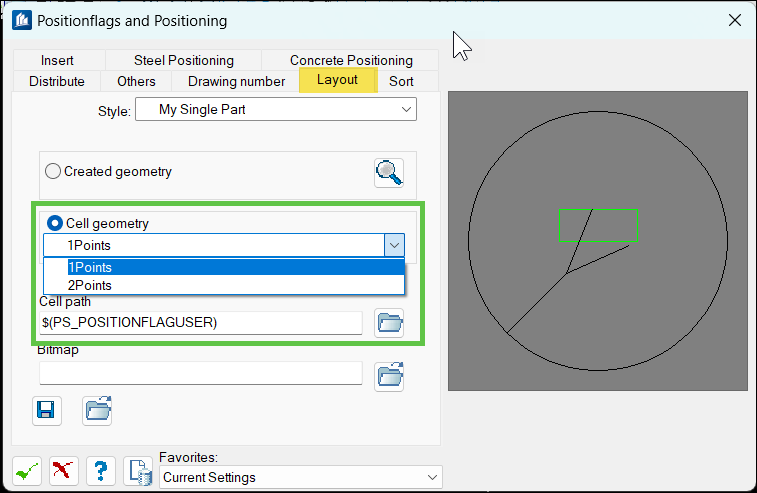 ProStructures - How to create a custom Position Flag with Cell geometry ...