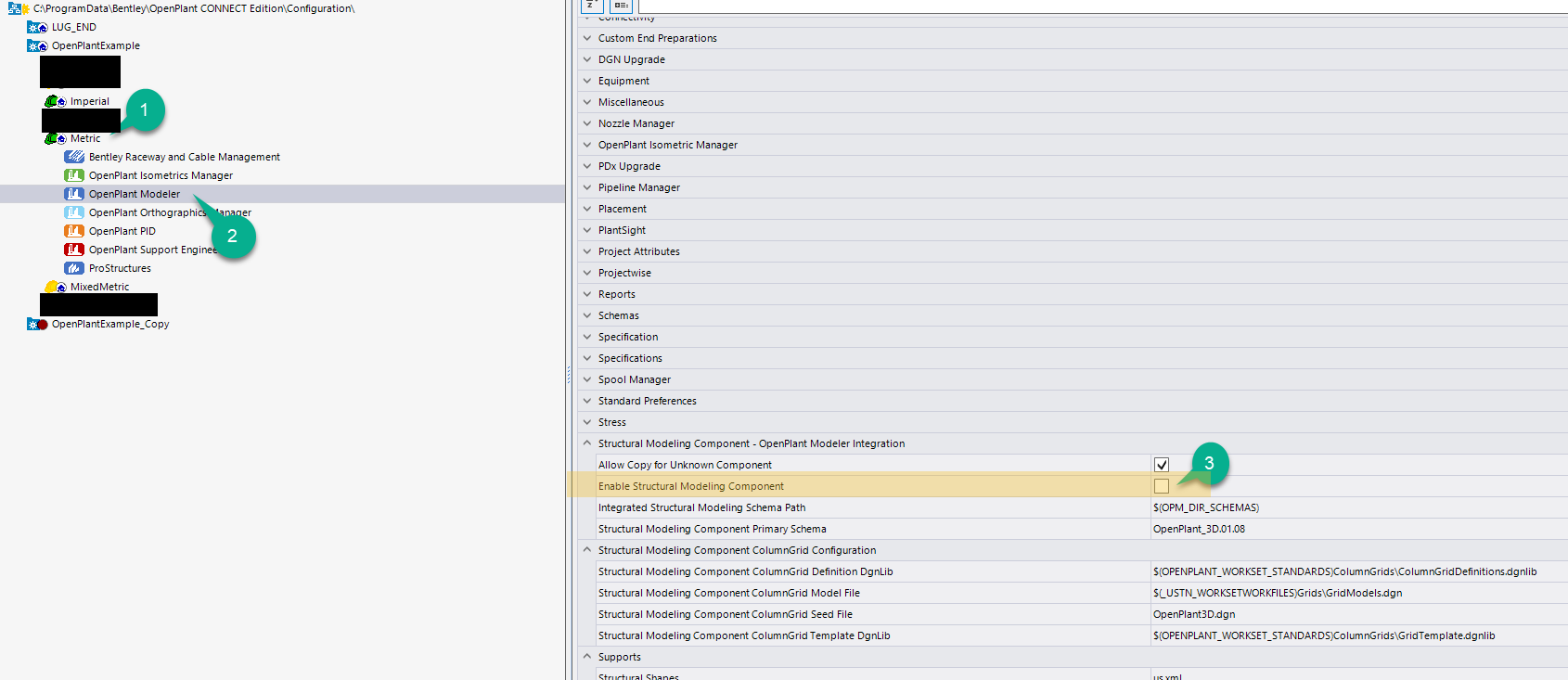 OpenPlant - To Resolve Structural Module Does Not Show Any Components ...